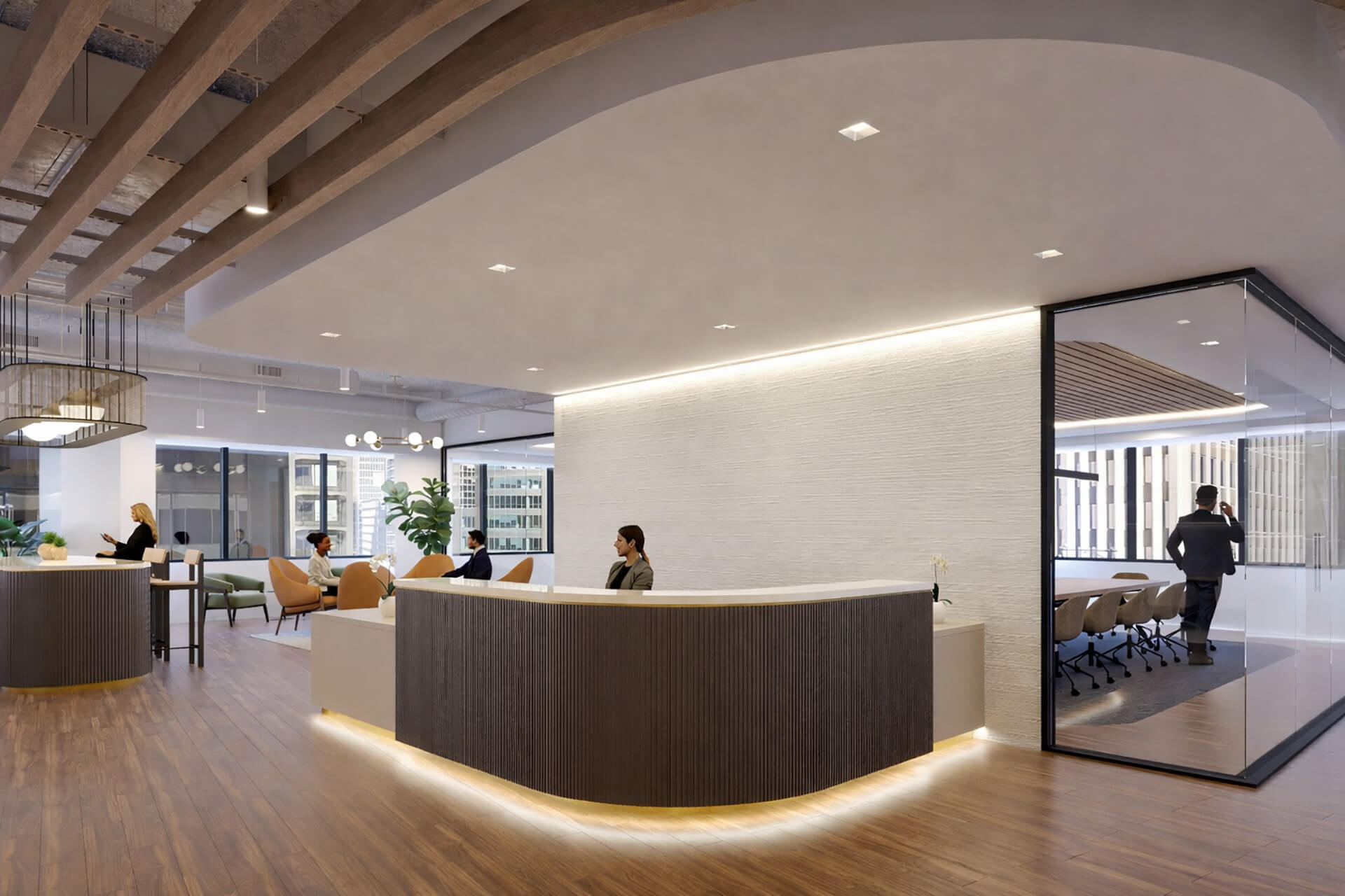 suite 500 reception area